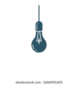 Light Bulb Lamp Icon Vector Template