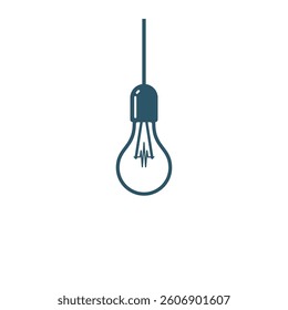 Light Bulb Lamp Icon Vector Template