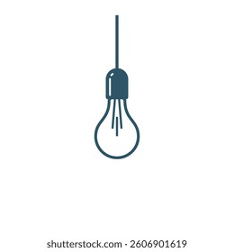 Light Bulb Lamp Icon Vector Template