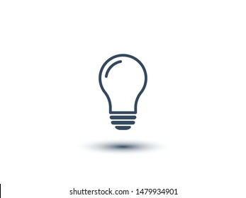 Light bulb, lamp icon.Vector illustration EPS10. Electric concept