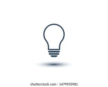 Light bulb, lamp icon.Vector illustration EPS10. Electric concept