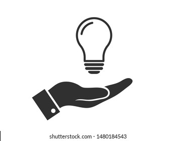 Light bulb, lamp icon.Vector illustration EPS10. Electric concept