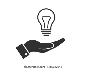 Light bulb, lamp icon.Vector illustration EPS10. Electric concept