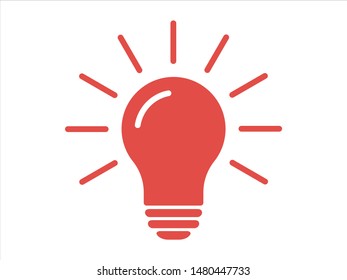 Light bulb, lamp icon.Vector illustration EPS10. Electric concept