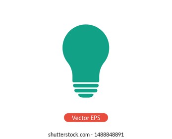 Light bulb, lamp icon.Vector illustration EPS10. Electric concept