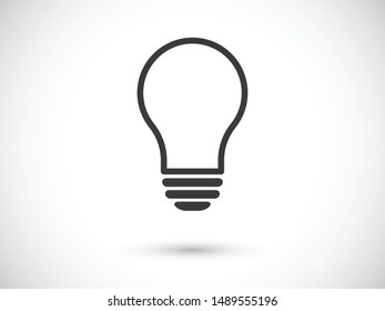 Light bulb, lamp icon.Vector illustration EPS10. Electric concept