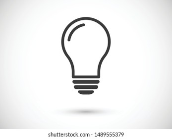 Light bulb, lamp icon.Vector illustration EPS10. Electric concept