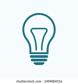 Light bulb, lamp icon.Vector illustration EPS10. Electric concept