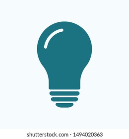 Light bulb, lamp icon.Vector illustration EPS10. Electric concept