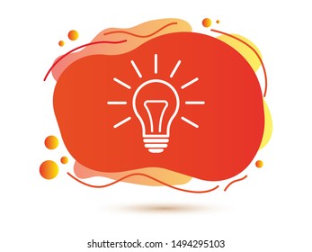 Light bulb, lamp icon.Vector illustration EPS10. Electric concept