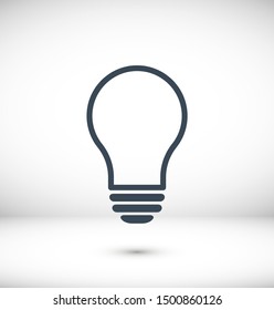 Light bulb, lamp icon.Vector illustration EPS10. Electric concept