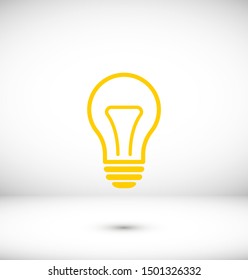 Light bulb, lamp icon.Vector illustration EPS10. Electric concept