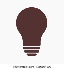 Light bulb, lamp icon.Vector illustration EPS10. Electric concept