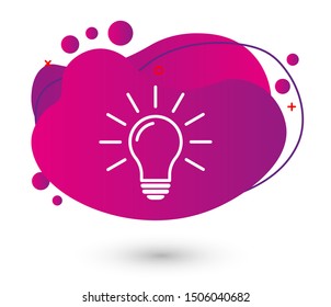 Light bulb, lamp icon.Vector illustration EPS10. Electric concept