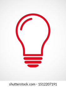 Light bulb, lamp icon.Vector illustration EPS10. Electric concept