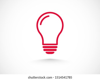 Light bulb, lamp icon.Vector illustration EPS10. Electric concept