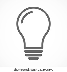 Light bulb, lamp icon.Vector illustration EPS10. Electric concept