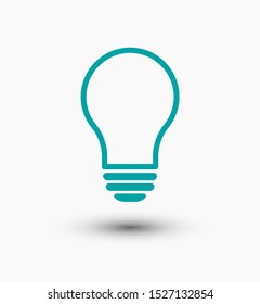 Light bulb, lamp icon.Vector illustration EPS10. Electric concept