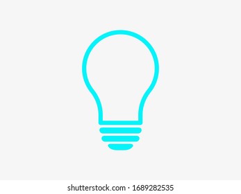 Bombilla, icono de la lámpara.Imagen del vector EPS10. Concepto eléctrico