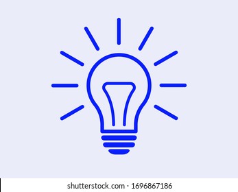 Light bulb, lamp icon.Vector illustration EPS10. Electric concept