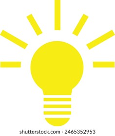 Light bulb or lamp idea icon