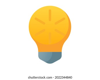 light bulb lamp idea power single isolated icon with smooth style