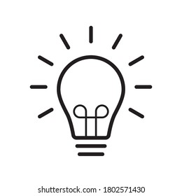 Light Bulb / Lamp Logo Icon Vector Illustration