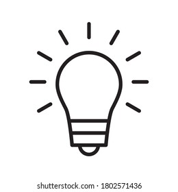 Light Bulb / Lamp Logo Icon Vector Illustration