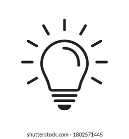 Light Bulb / Lamp Logo Icon Vector Illustration