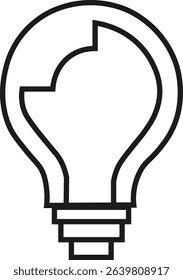Light Bulb, Lamp Outline Icon, Editable Stroke