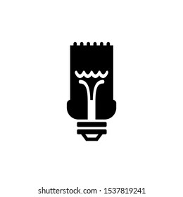 Light Bulb, Lamp set icon, logo isolated on white background