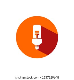 Light Bulb  Lamp set icon  logo isolated on white background
