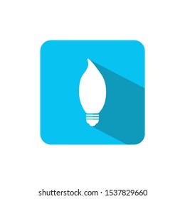 Light Bulb  Lamp set icon  logo isolated on white background