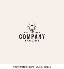 light bulb lamp sign symbol vector graphic logo icon