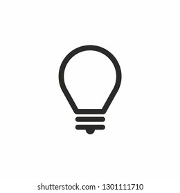 Light bulb lamp vector icon.idea logo creative