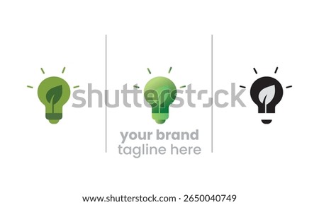 Light bulb with leaf represents energy conservation, eco innovation, and sustainable solutions. Great for climate initiatives, smart homes, and green technology visuals.