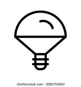 Bombilla. Iluminación LED. Icono de línea simple y moderna. Archivo vector.