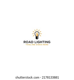 Light bulb with lightning bolt symbolizing energy and innovation graphic design for ideas and technology
