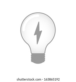 A Light Bulb With Lightning Icon