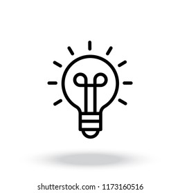 Light bulb line icon