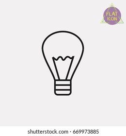 light bulb line icon