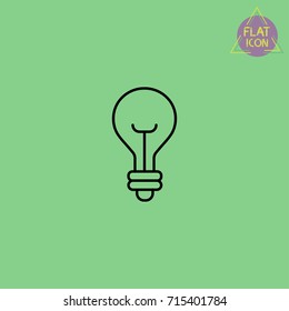 light bulb line icon