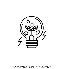 light bulb line icon. Elements of energy illustration icons. Signs, symbols can be used for web, logo, mobile app, UI, UX