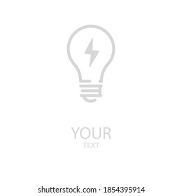 Light bulb line icon, outline vector illustration.