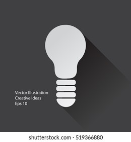 Light Bulb Line Icon. Sign Of Thinking, New Idea. Vector Illustration