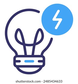 Light Bulb Line Icon Symbol