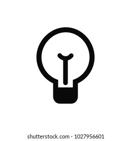 Light Bulb line icon vector