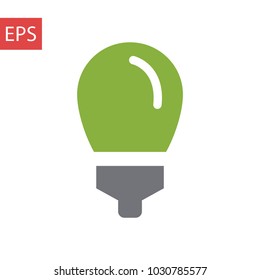 Light Bulb line icon vector, isolated on white background. Idea sign, solution, thinking concept. Lighting Electric lamp. Electricity, shine. Trendy Flat style for graphic design