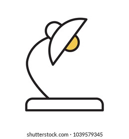 Light Bulb line icon vector, isolated on white background. Idea sign, solution, thinking concept. Lighting Electric lamp. Electricity, shine. Trendy Flat