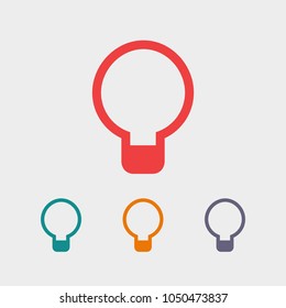 Light Bulb line icon vector
